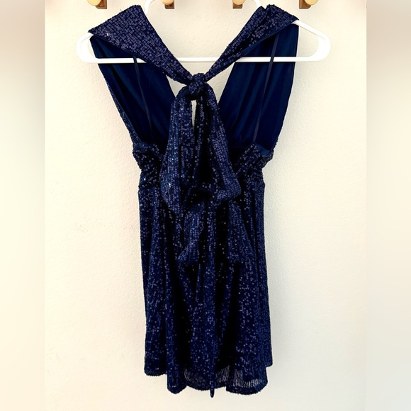 NWT That’s So Fetch Harper Sequin Mini Navy Dress Size S - Picture 11 of 13